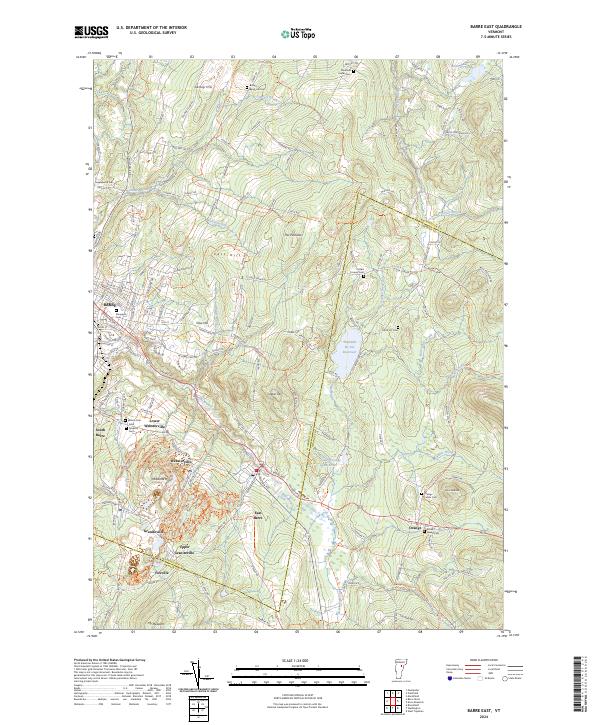USGS Topographic Map – Barre East
