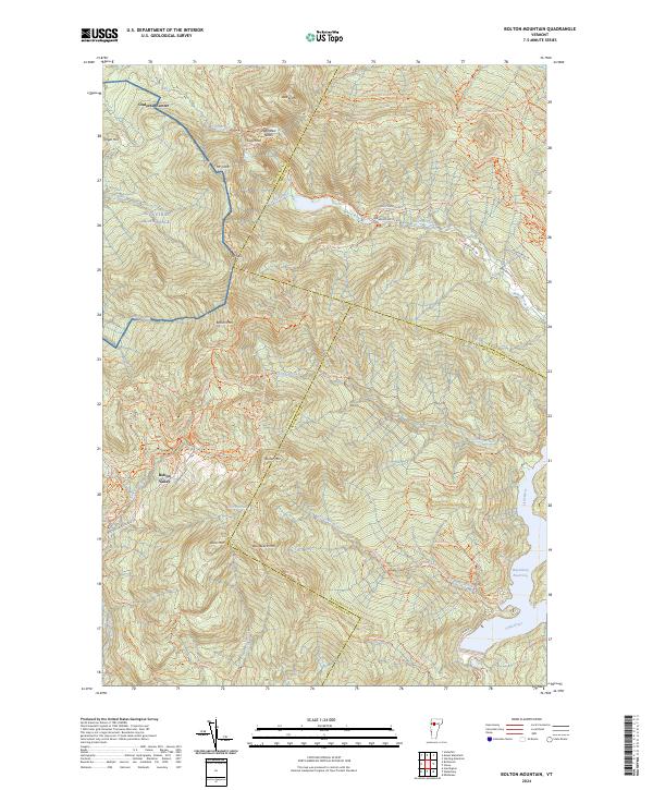 USGS Topographic Map – Bolton Mountain