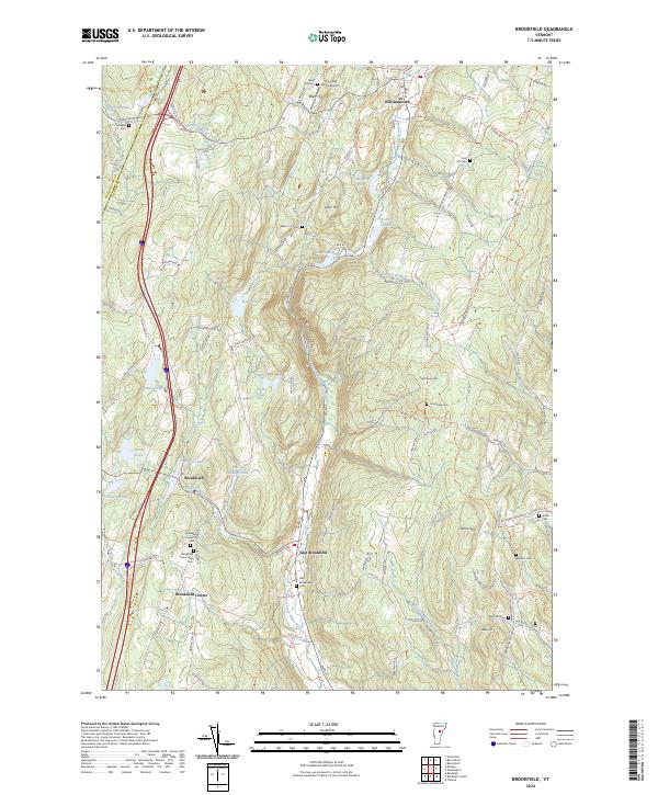 USGS Topographic Map – Brookfield