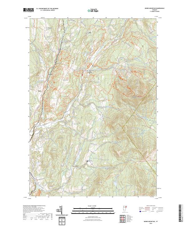 USGS Topographic Map – Burke Mountain