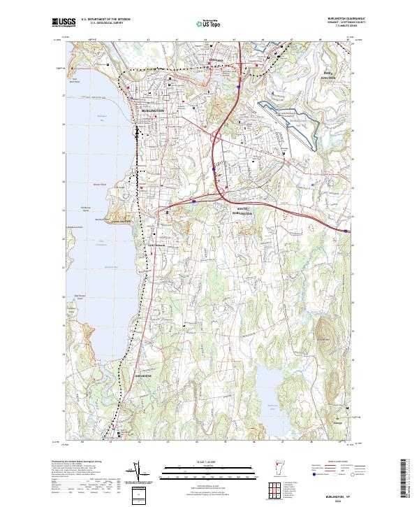 USGS Topographic Map – Burlington