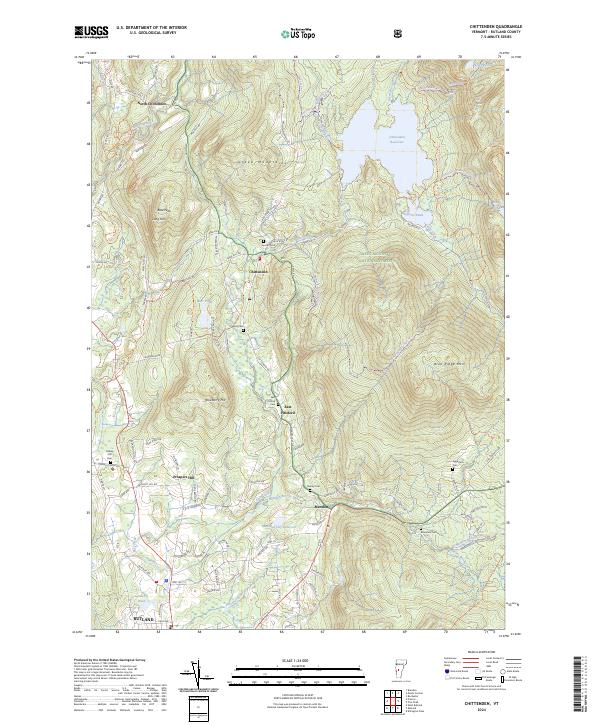USGS Topographic Map – Chittenden