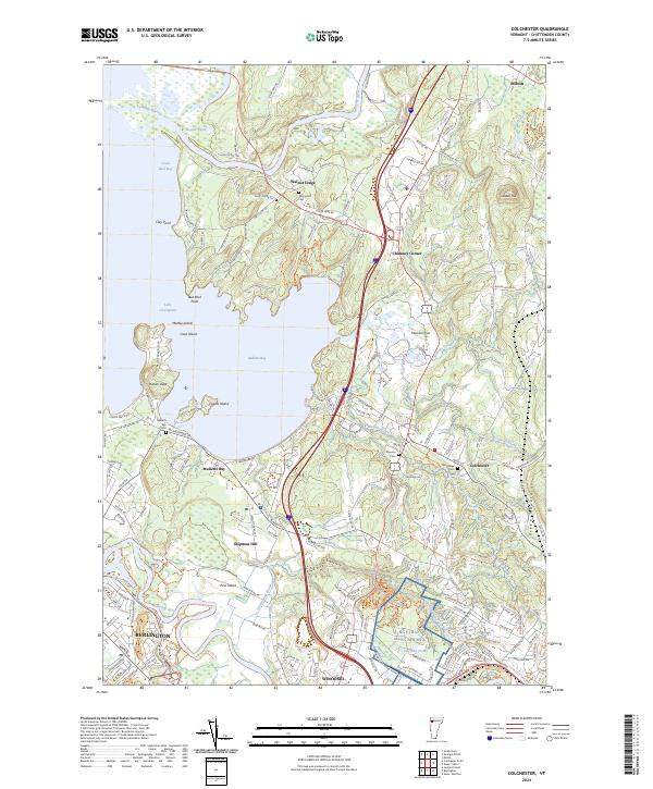 USGS Topographic Map – Colchester