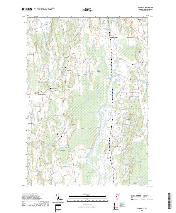 USGS Topographic Map – Cornwall