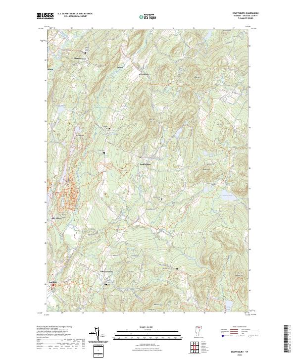 USGS Topographic Map – Craftsbury