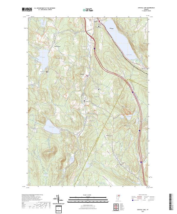 USGS Topographic Map – Crystal Lake