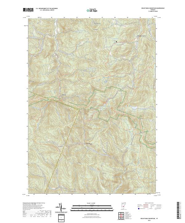 USGS Topographic Map – Delectable Mountain