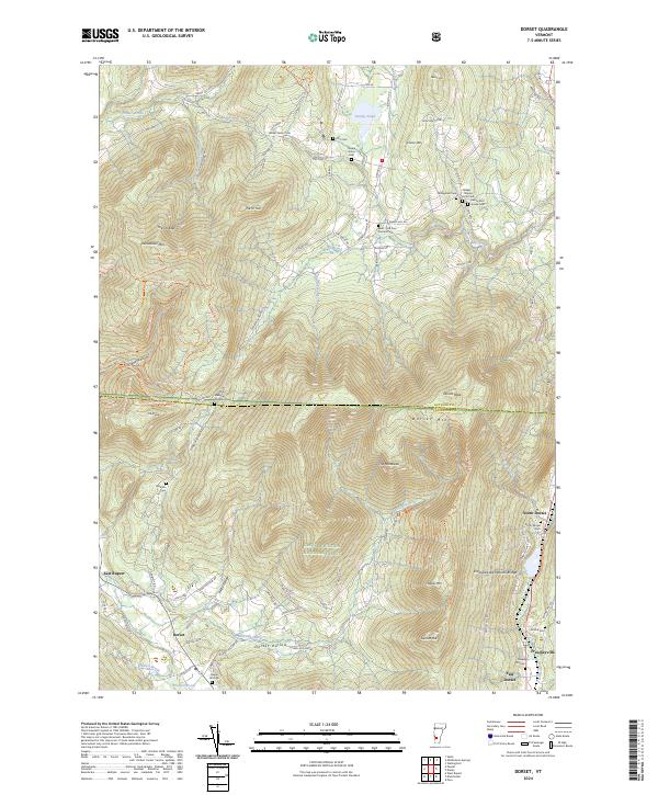 USGS Topographic Map – Dorset
