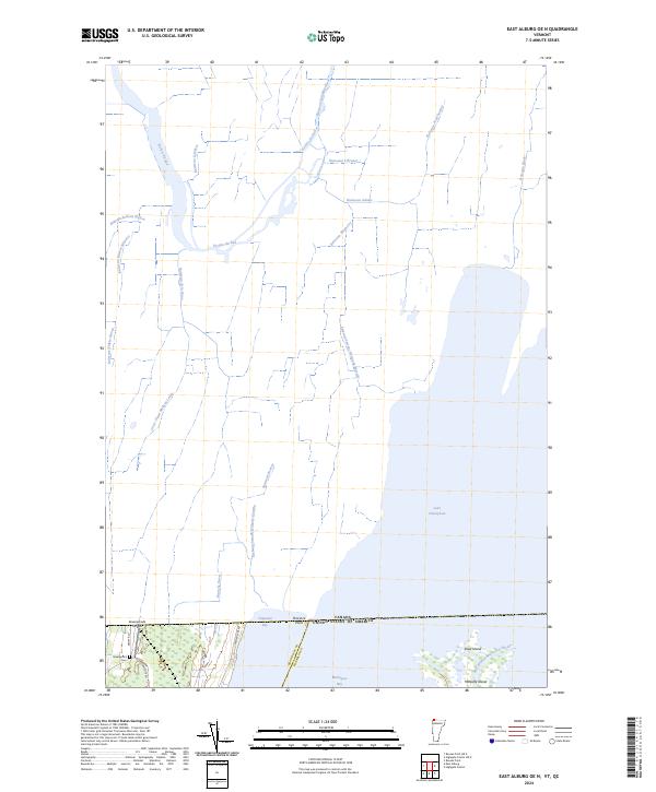 USGS Topographic Map – East Alburg OE N