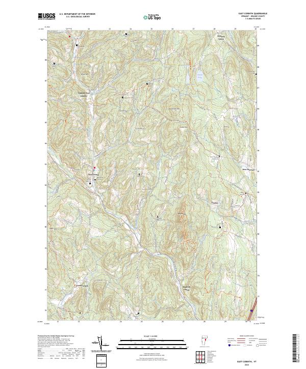 USGS Topographic Map – East Corinth