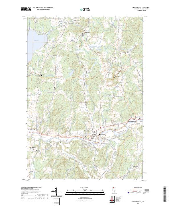USGS Topographic Map – Enosburg Falls