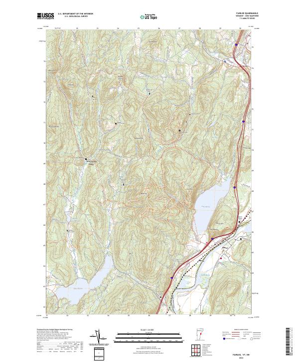 USGS Topographic Map – Fairlee