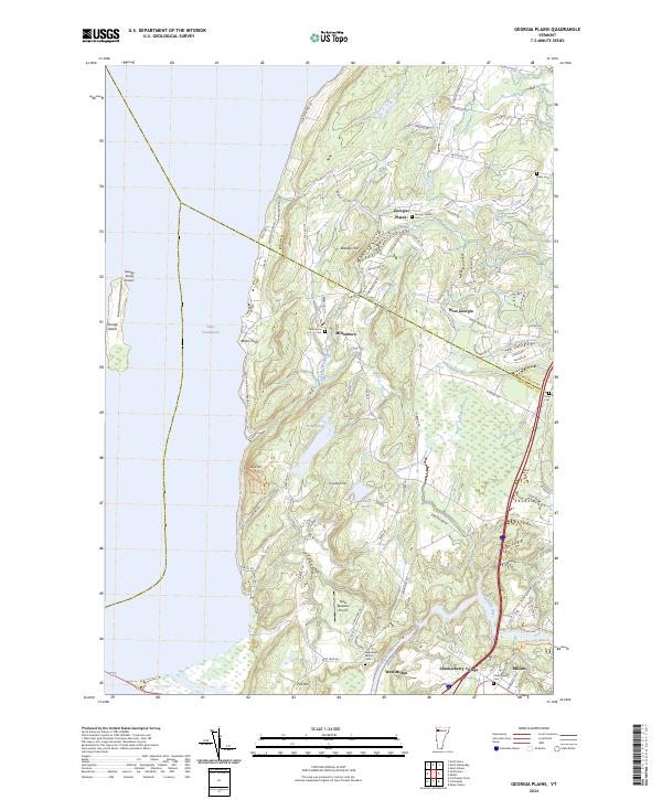 USGS Topographic Map – Georgia Plains