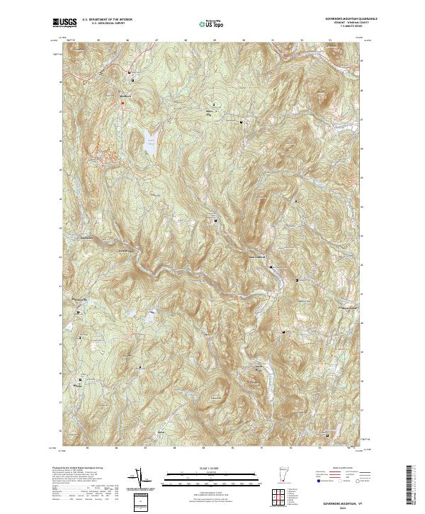 USGS Topographic Map – Governors Mountain