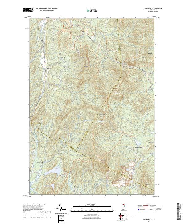 USGS Topographic Map – Hazens Notch