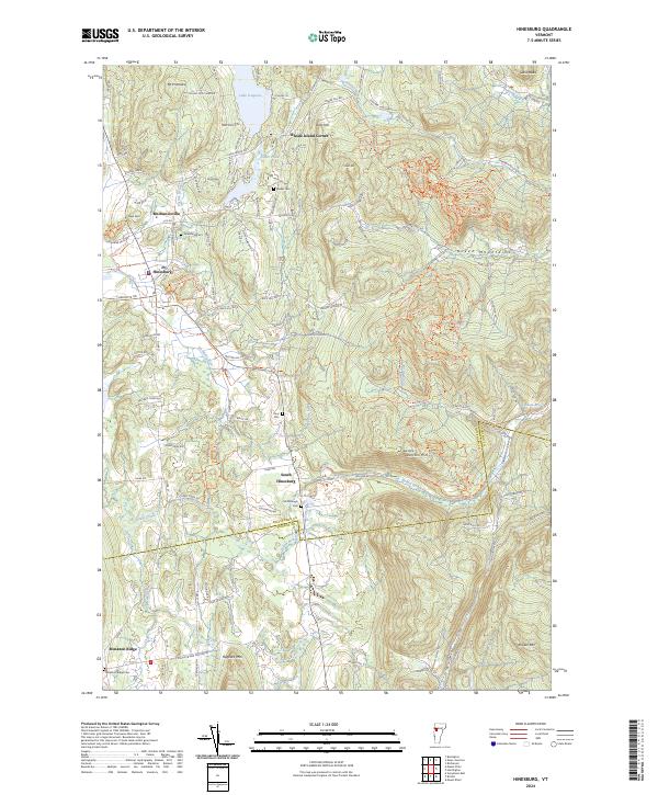 USGS Topographic Map – Hinesburg