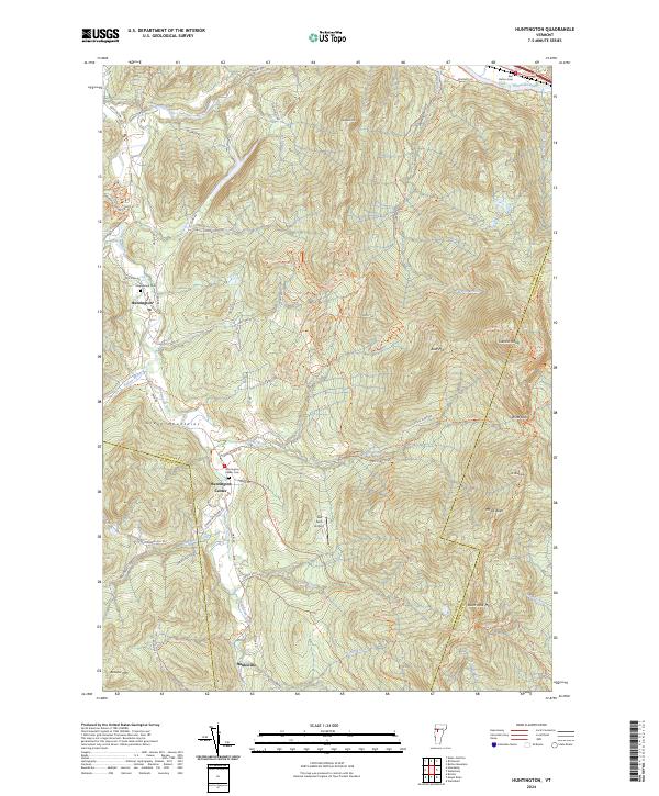 USGS Topographic Map – Huntington