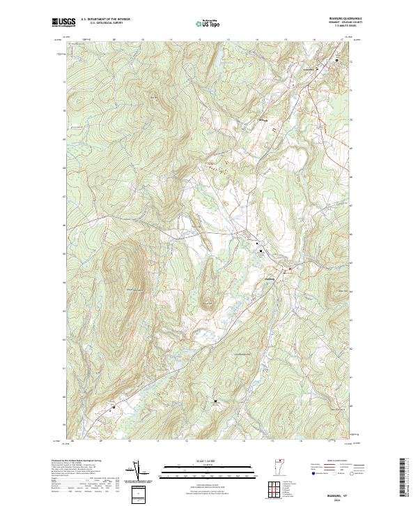 USGS Topographic Map – Irasburg