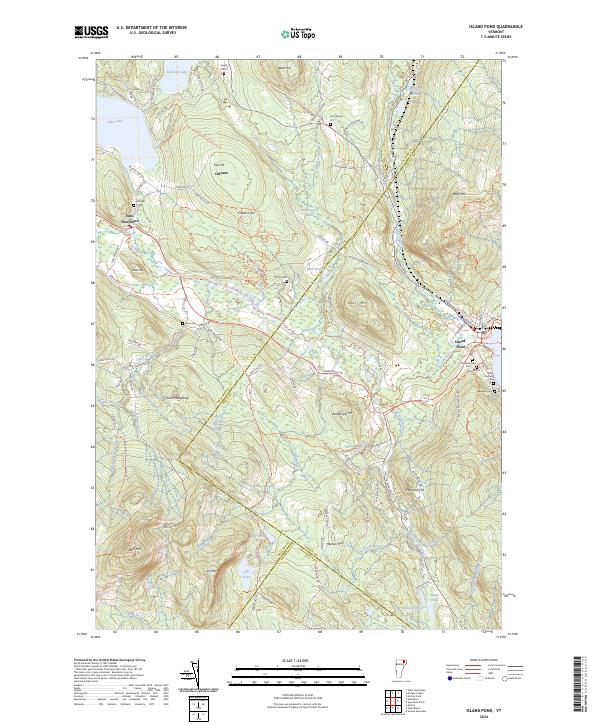 USGS Topographic Map – Island Pond