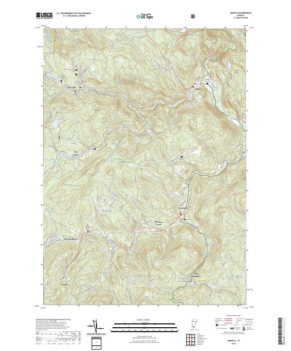 USGS Topographic Map – Jamaica