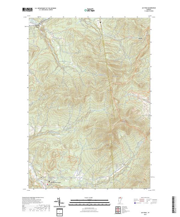 USGS Topographic Map – Jay Peak