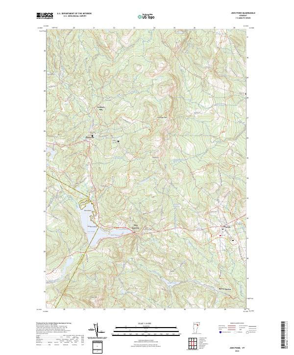 USGS Topographic Map – Joes Pond