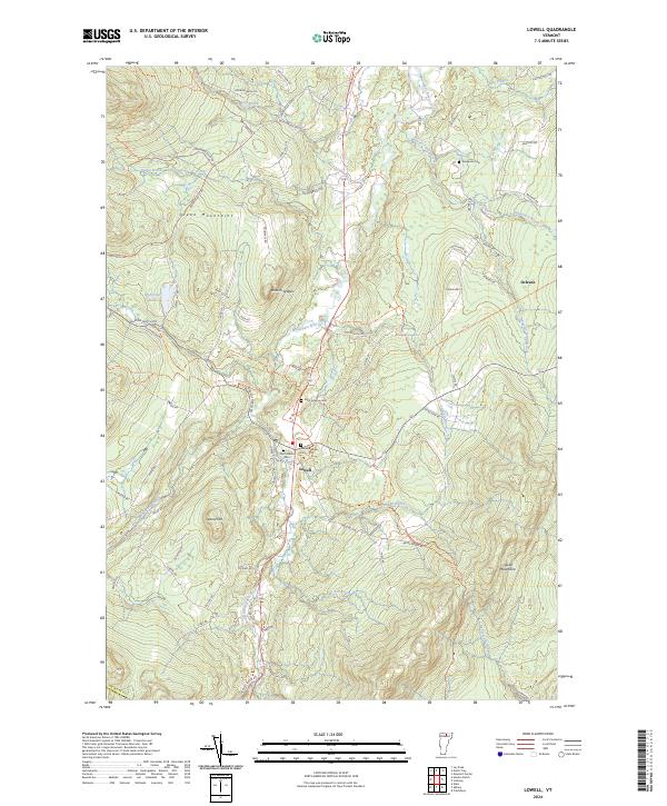 USGS Topographic Map – Lowell