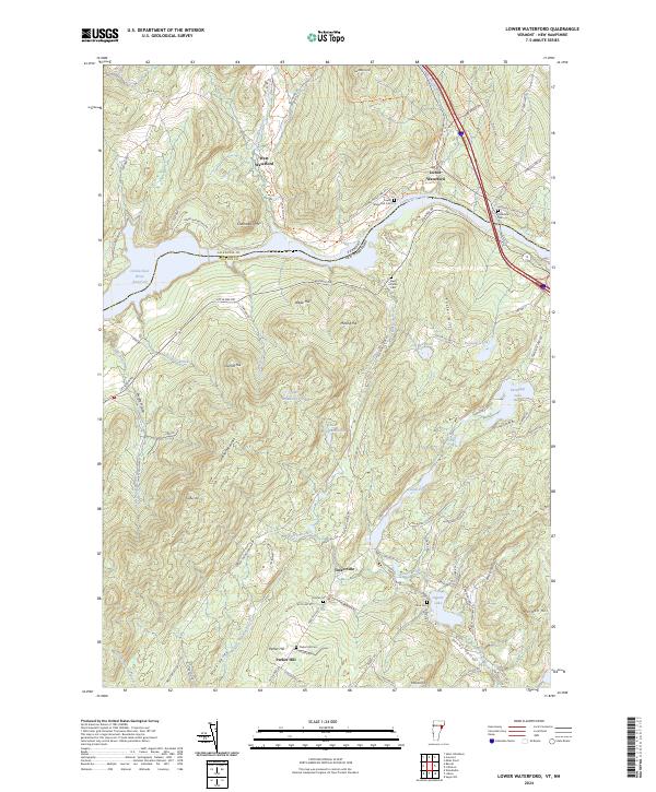 USGS Topographic Map – Lower Waterford