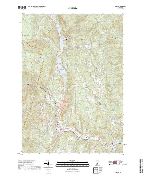 USGS Topographic Map – Ludlow