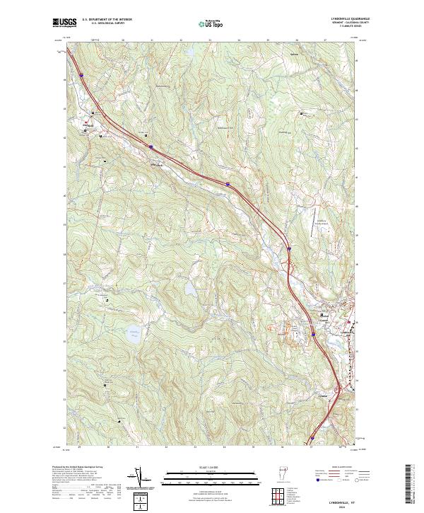 USGS Topographic Map – Lyndonville