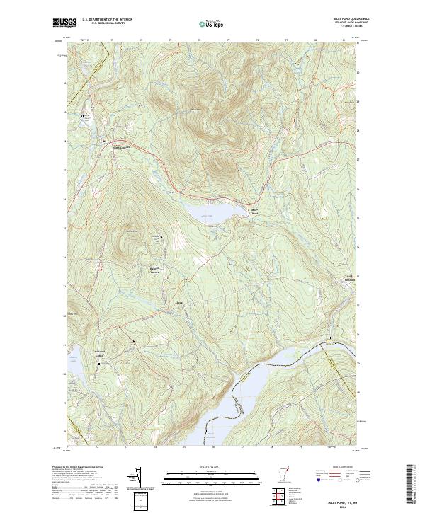 USGS Topographic Map – Miles Pond