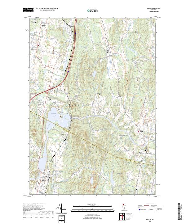 USGS Topographic Map – Milton