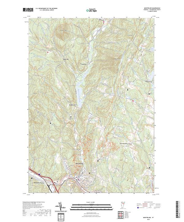 USGS Topographic Map – Montpelier