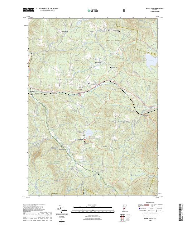 USGS Topographic Map – Mount Holly