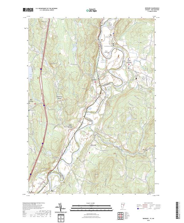 USGS Topographic Map – Newbury
