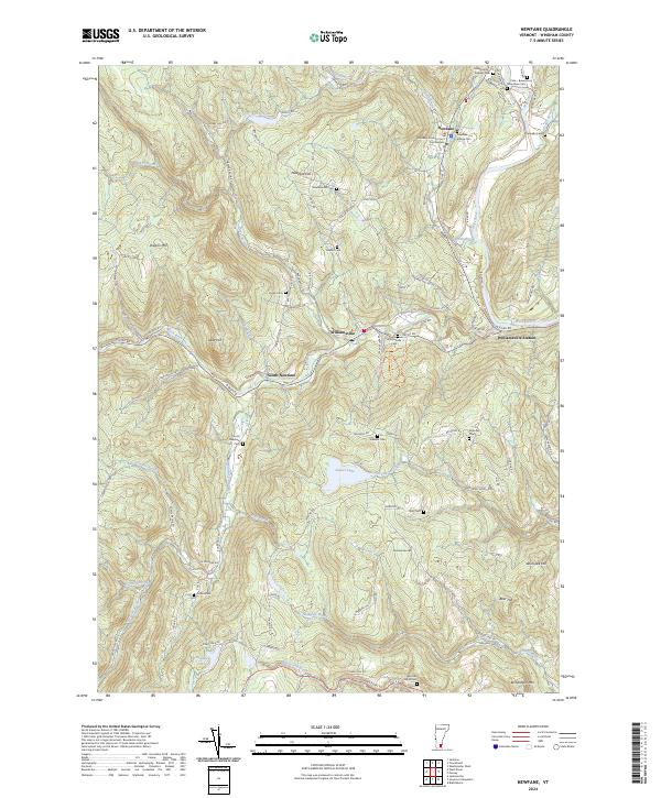USGS Topographic Map – Newfane