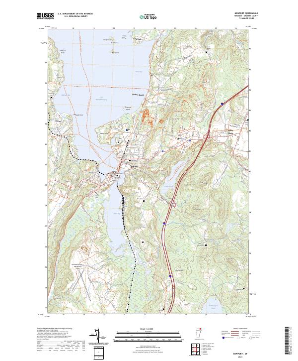 USGS Topographic Map – Newport