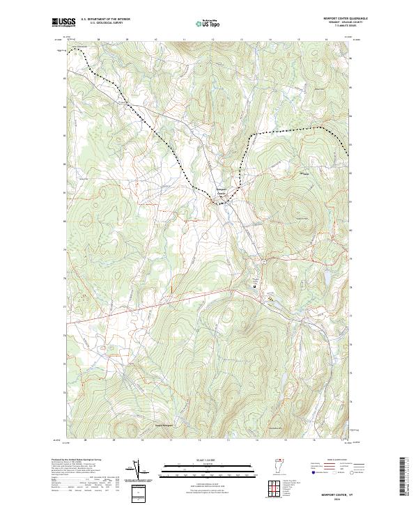 USGS Topographic Map – Newport Center
