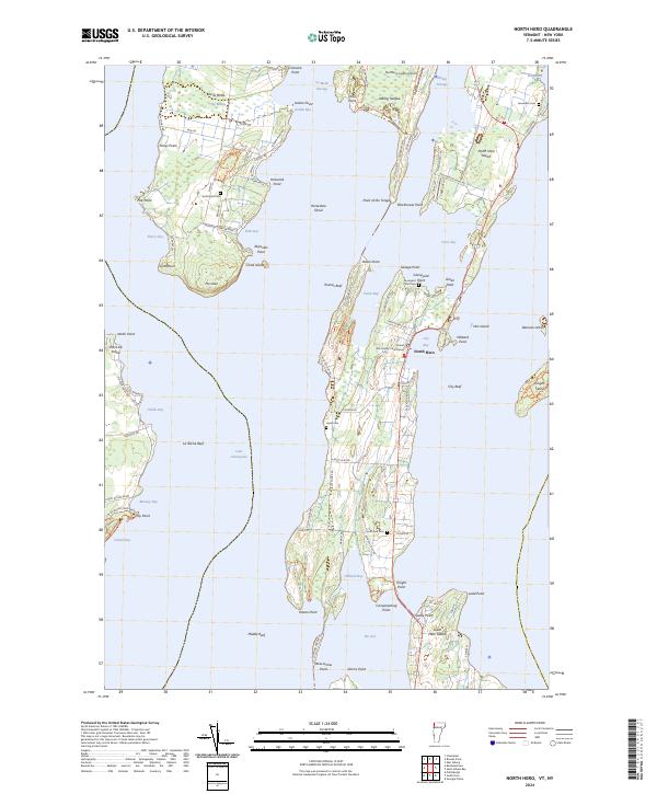 USGS Topographic Map – North Hero