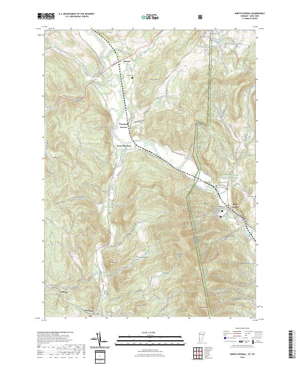 USGS Topographic Map – North Pownal