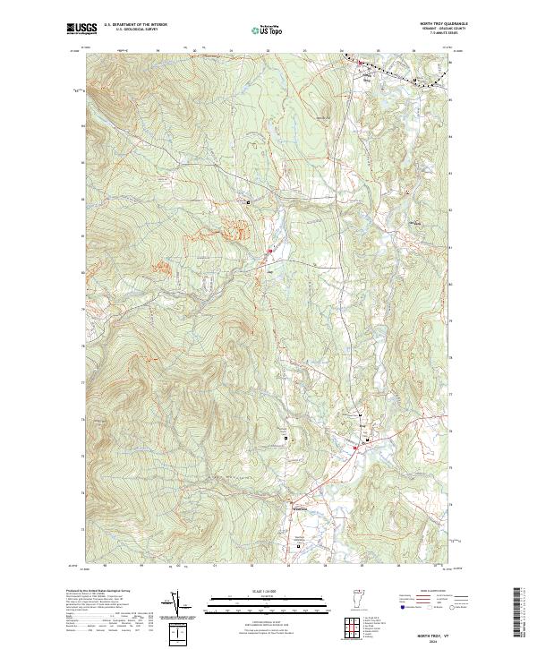 USGS Topographic Map – North Troy