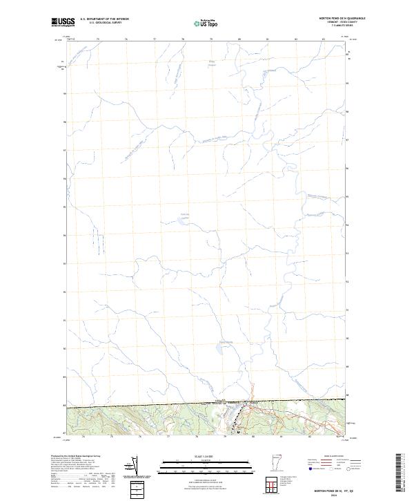 USGS Topographic Map – Norton Pond OE N