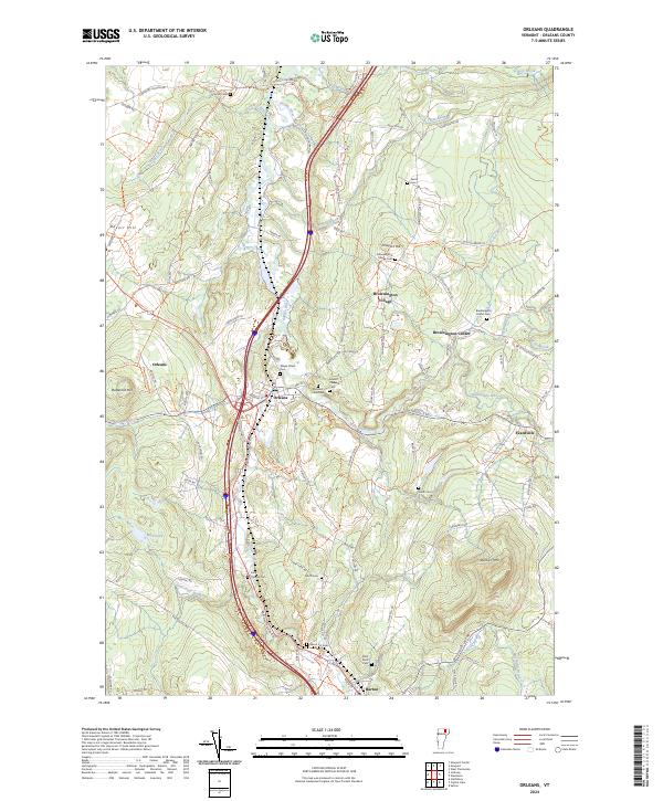 USGS Topographic Map – Orleans