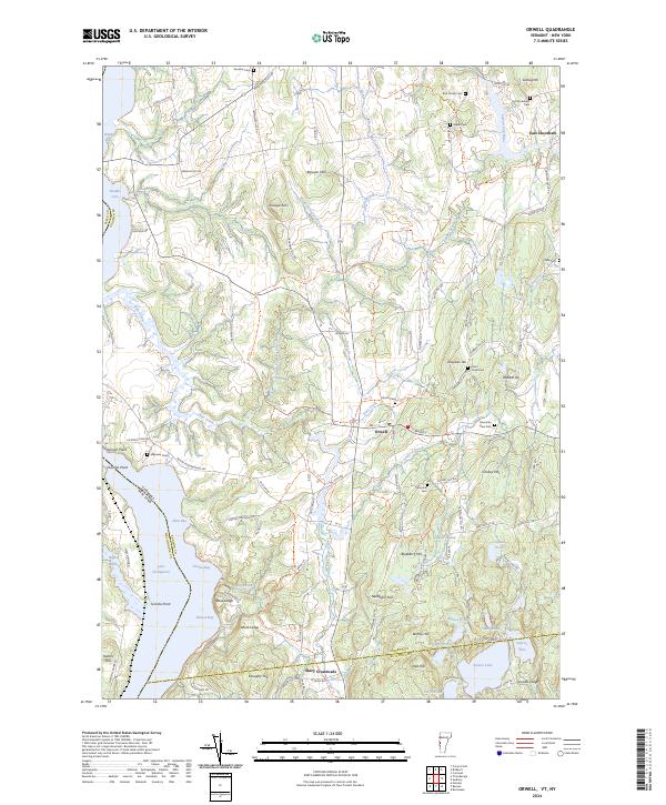USGS Topographic Map – Orwell