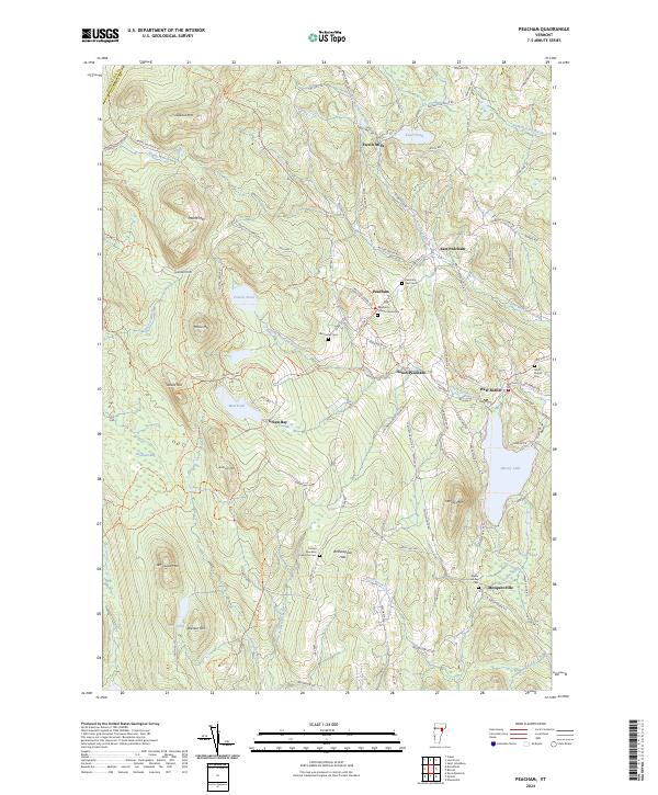 USGS Topographic Map – Peacham