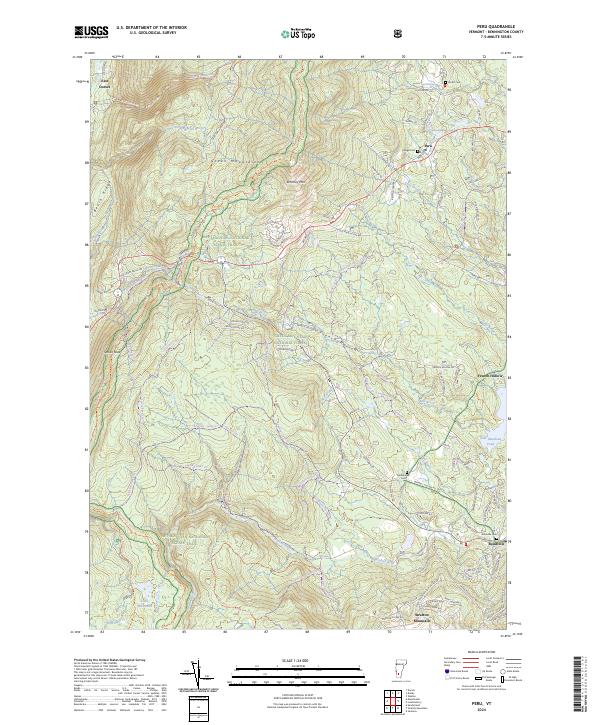USGS Topographic Map – Peru