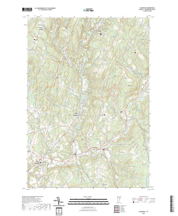 USGS Topographic Map – Plainfield