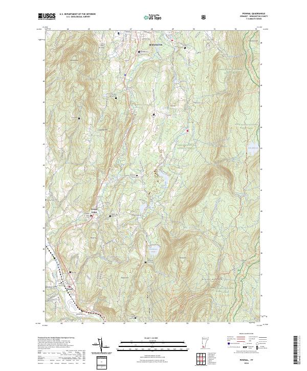 USGS Topographic Map – Pownal