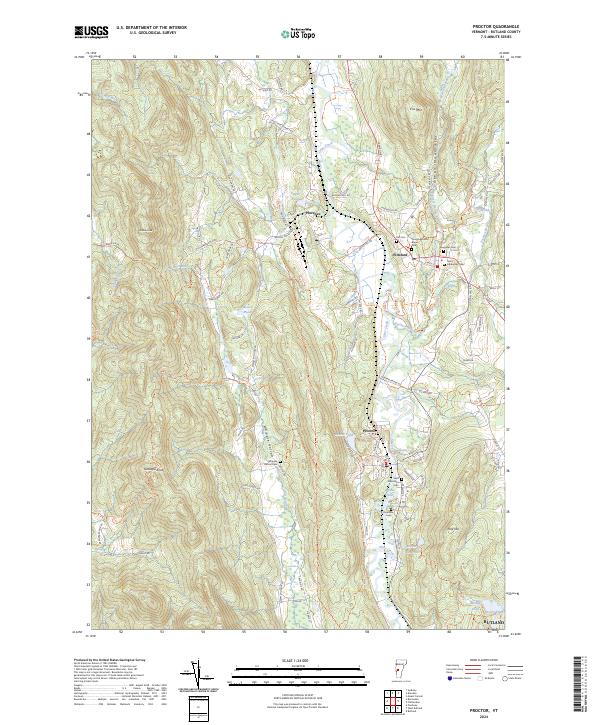 USGS Topographic Map – Proctor