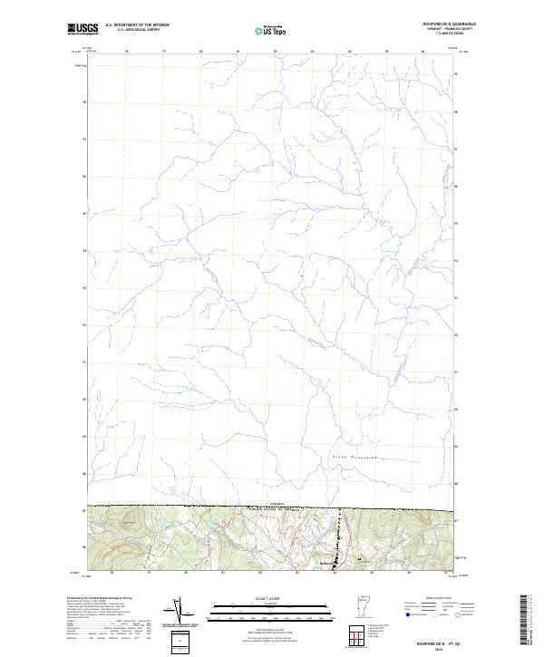 USGS Topographic Map – Richford OE N